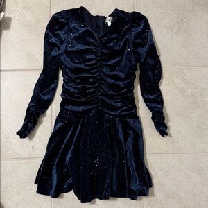Midnight Blue Nickie Lew Girls Dress, size 7